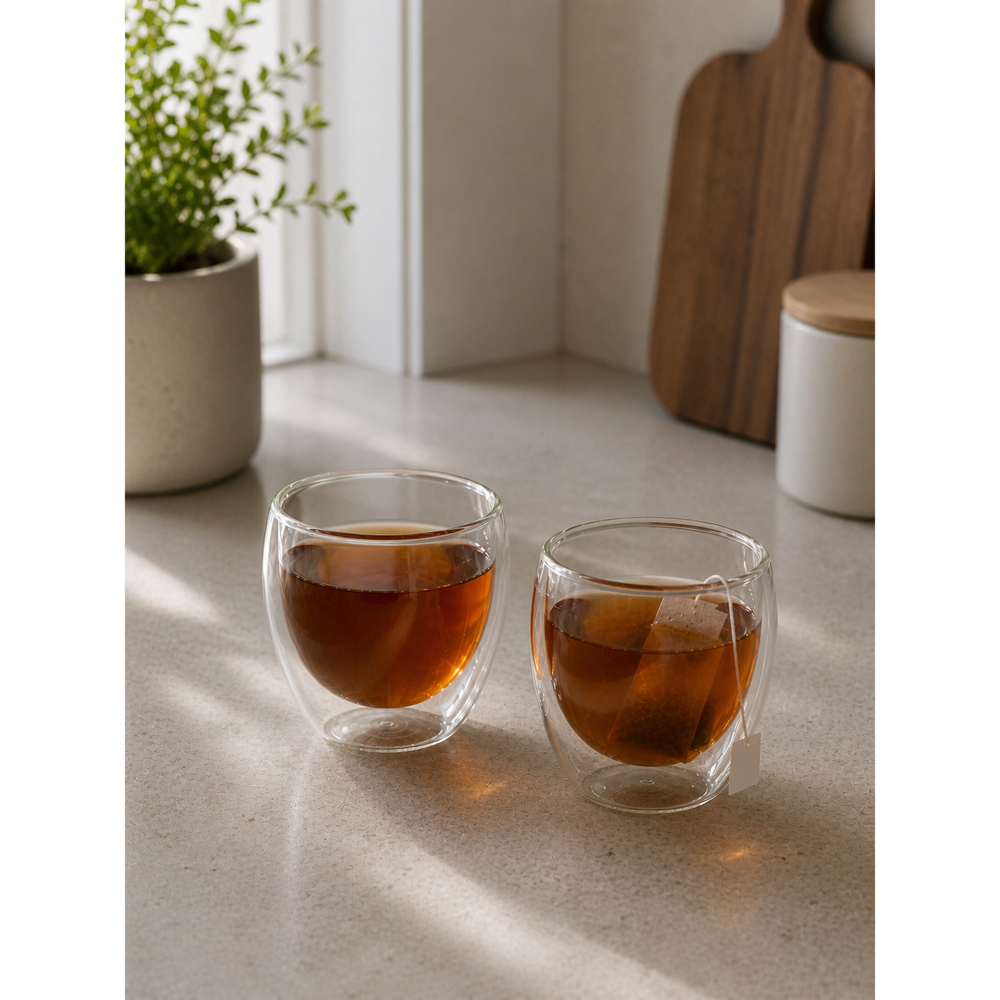 Glasrijk® Dubbelwandige glazen - koffieglazen - theeglazen - 250ml - 6 stuks