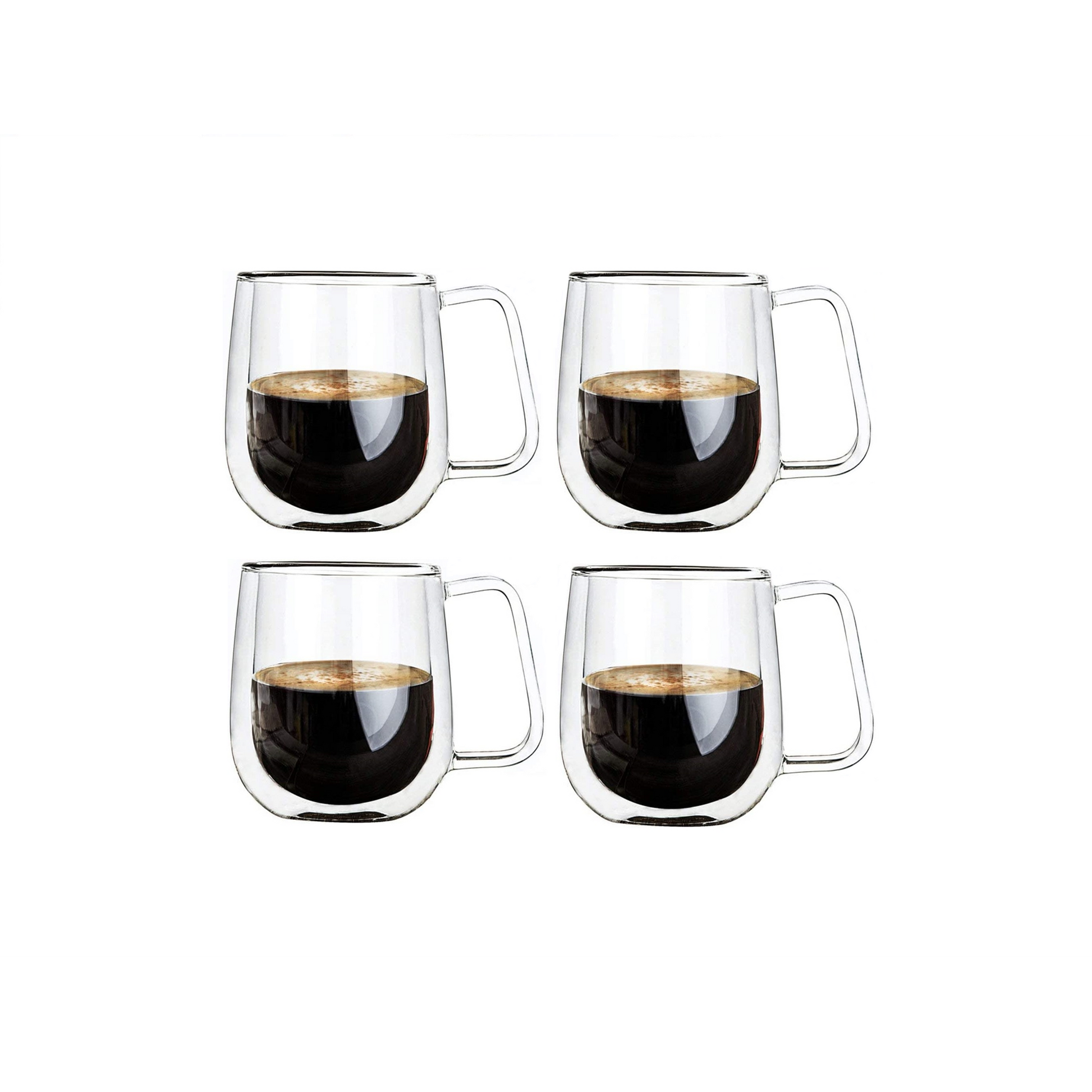 Glasrijk® Dubbelwandige glazen - theeglazen - koffieglazen - 320ml - 4 stuks-Dubbelwandige glazen-Glasrijk-Glasrijk