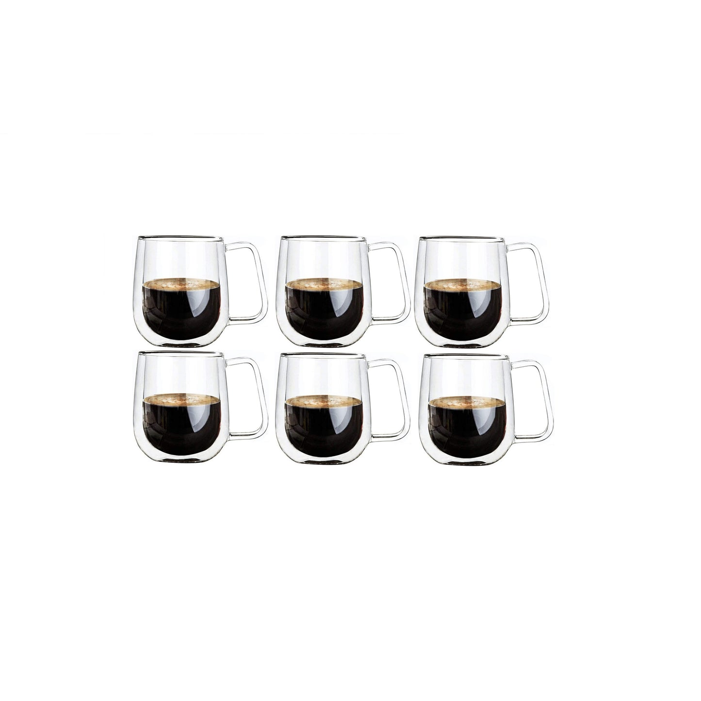 Glasrijk® Dubbelwandige glazen - theeglazen - koffieglazen - 320ml - 6 stuks-Dubbelwandige glazen-Glasrijk-Glasrijk