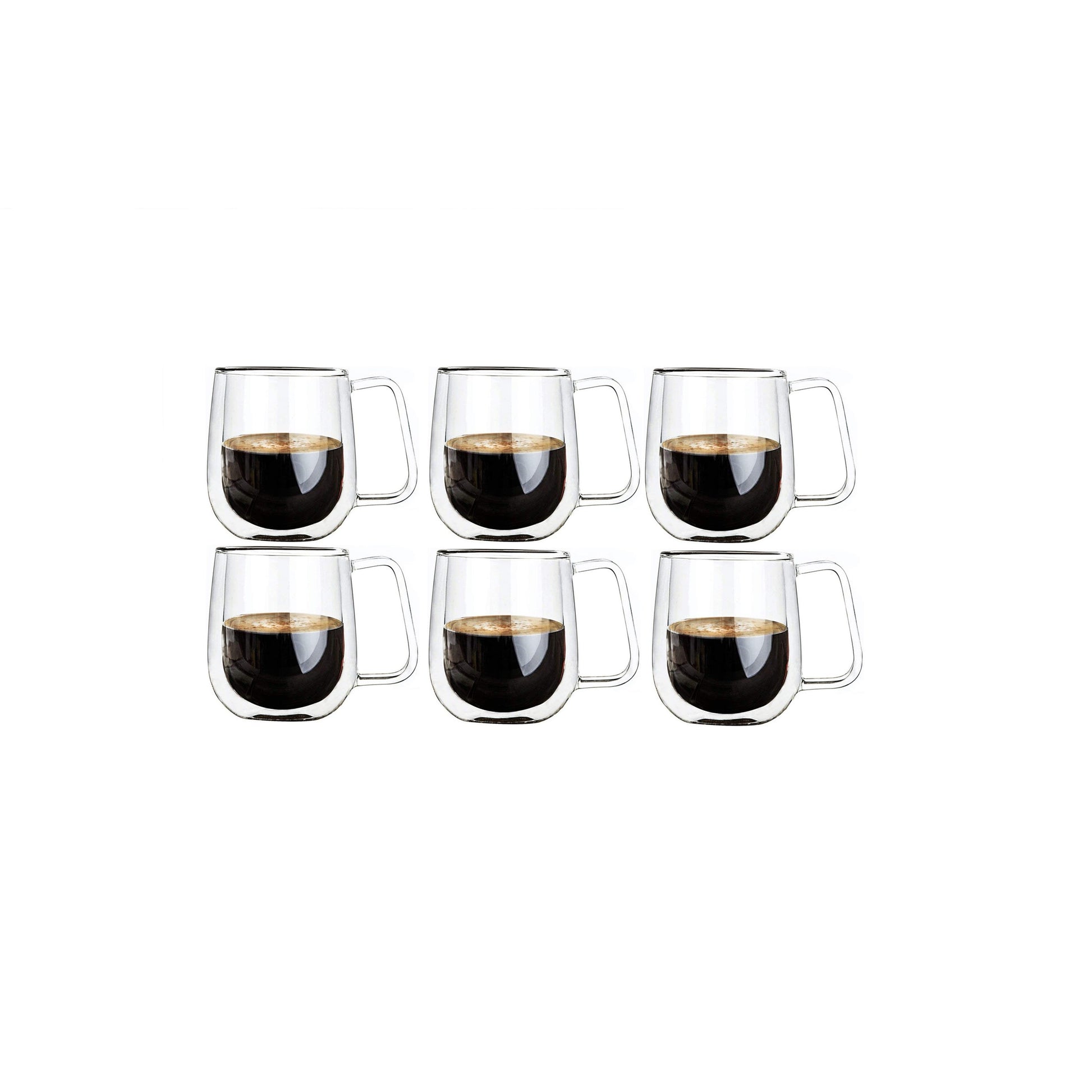Glasrijk® Dubbelwandige glazen - theeglazen - koffieglazen - 320ml - 6 stuks-Dubbelwandige glazen-Glasrijk-Glasrijk