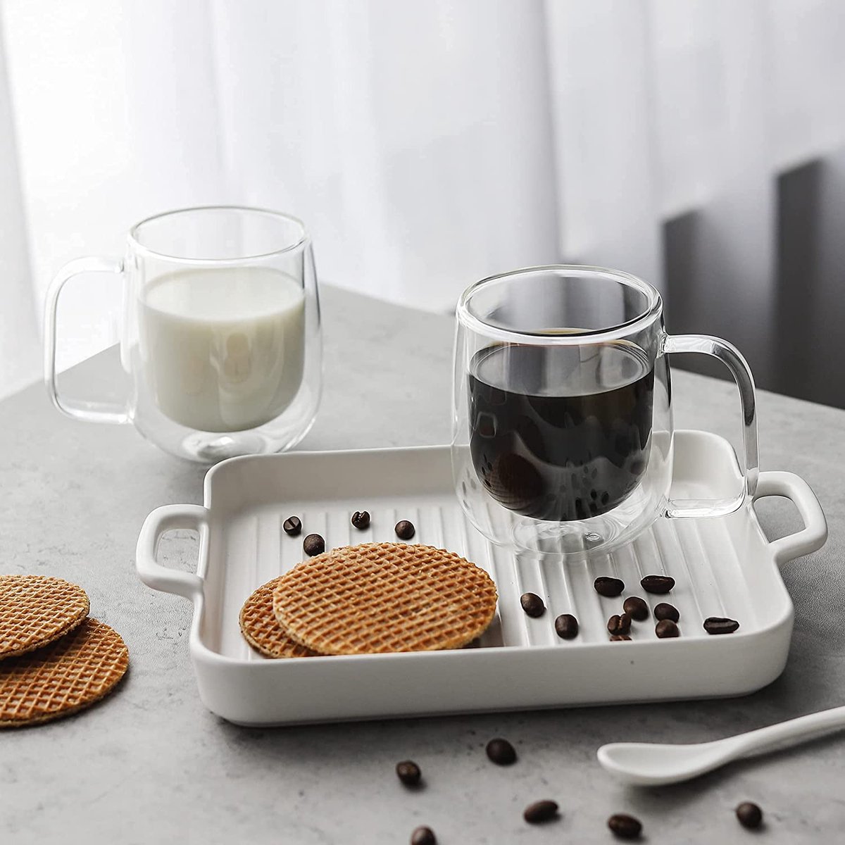 Glasrijk® Dubbelwandige glazen - theeglazen - koffieglazen - 320ml - 6 stuks-Dubbelwandige glazen-Glasrijk-Glasrijk