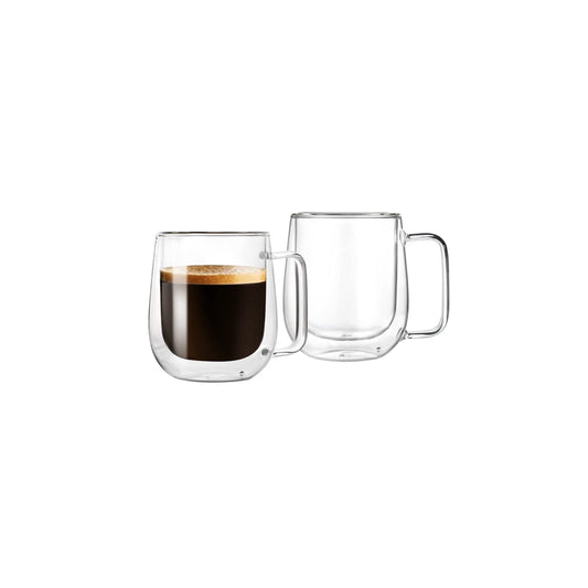Glasrijk® Dubbelwandige glazen - theeglazen - koffieglazen - 320ml - 2 stuks