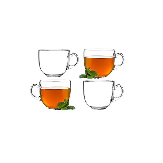 Glasrijk® Theeglazen - koffieglazen - 450ml - 4 stuks-Enkelwandige glazen-Glasrijk-Glasrijk