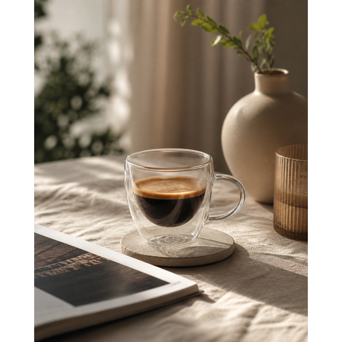 Glasrijk® Dubbelwandige espresso glazen - 80ml - 4 stuks