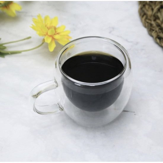 Glasrijk® Dubbelwandige espresso glazen - 80ml - 6 stuks-Dubbelwandige glazen-Glasrijk-Glasrijk