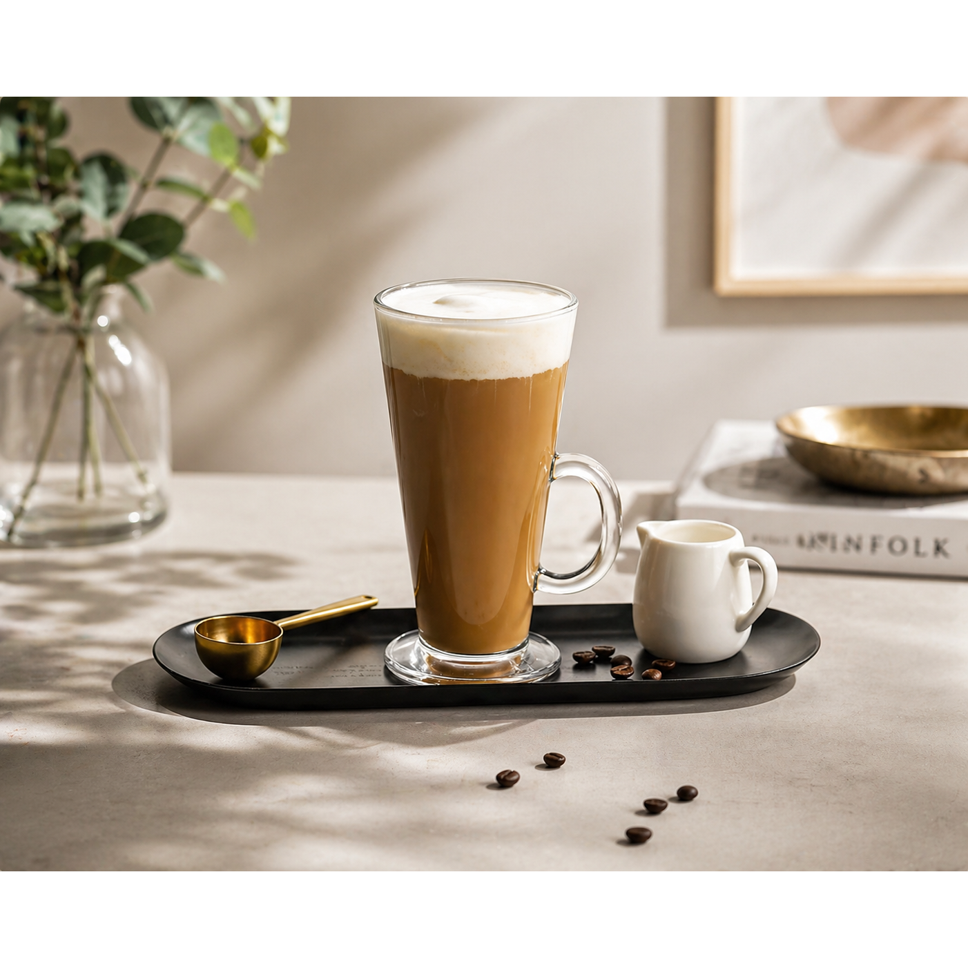 Glasrijk® Latte macchiato glazen - 280 ml - 4 stuks - Koffieglazen - Cappuccino glazen - Theeglazen