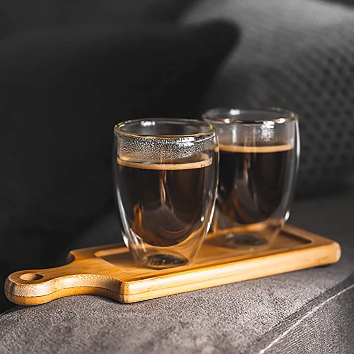 Glasrijk® Dubbelwandige glazen - koffieglazen - theeglazen - 350ml - 4 stuks-Dubbelwandige glazen-Glasrijk-Glasrijk