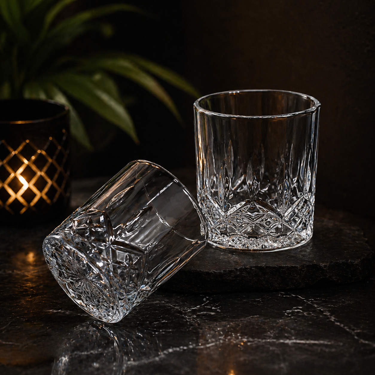Glasrijk® - Whiskey glazen 310ml - set van 6