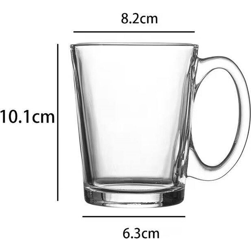 Glasrijk® Theeglazen 280ml - Set van 6 - Koffieglazen - Theeglas - Cappuccino glazen - Latte macchiato glazen-Enkelwandige glazen-Glasrijk-Glasrijk