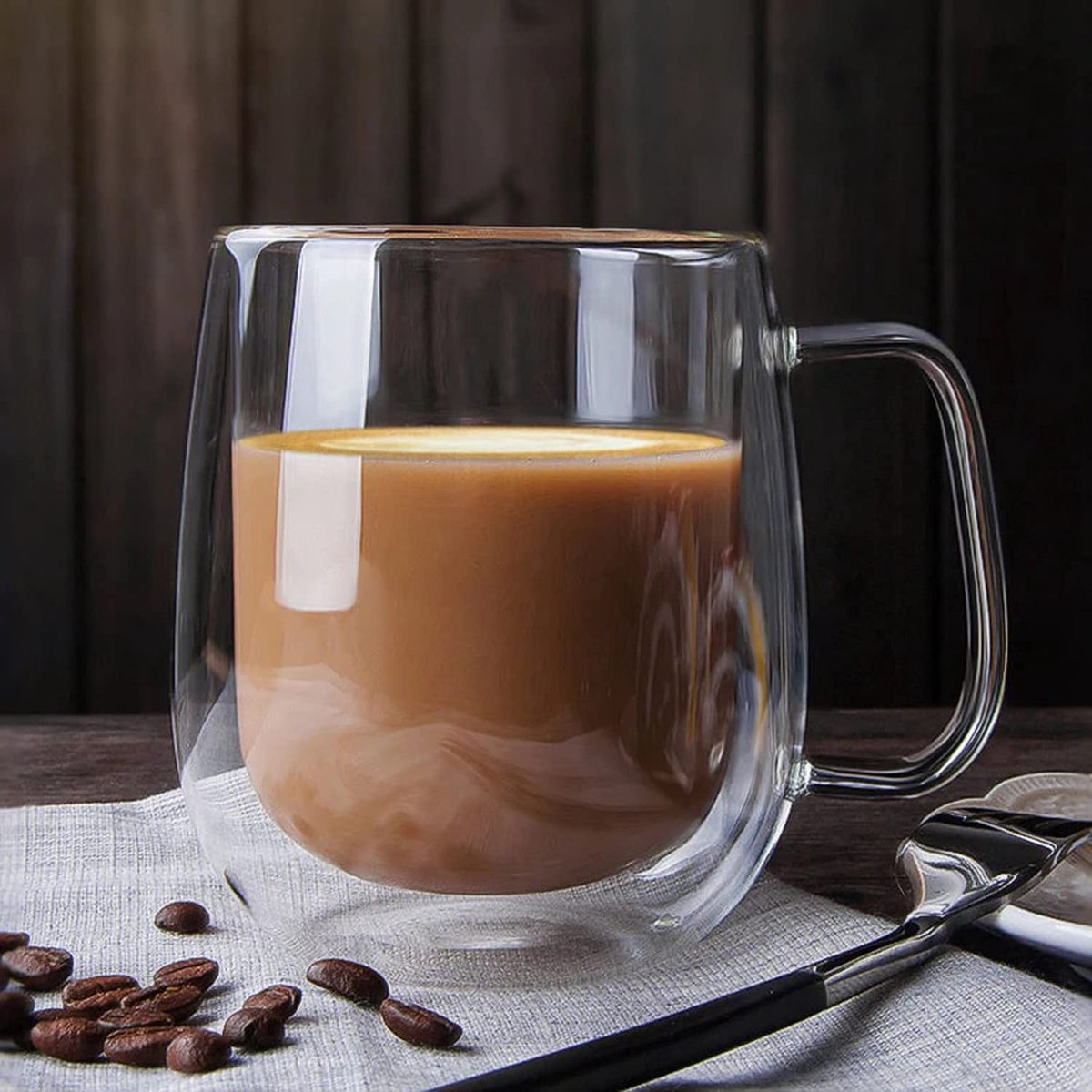 Glasrijk® Dubbelwandige glazen - theeglazen - koffieglazen - 320ml - 6 stuks-Dubbelwandige glazen-Glasrijk-Glasrijk