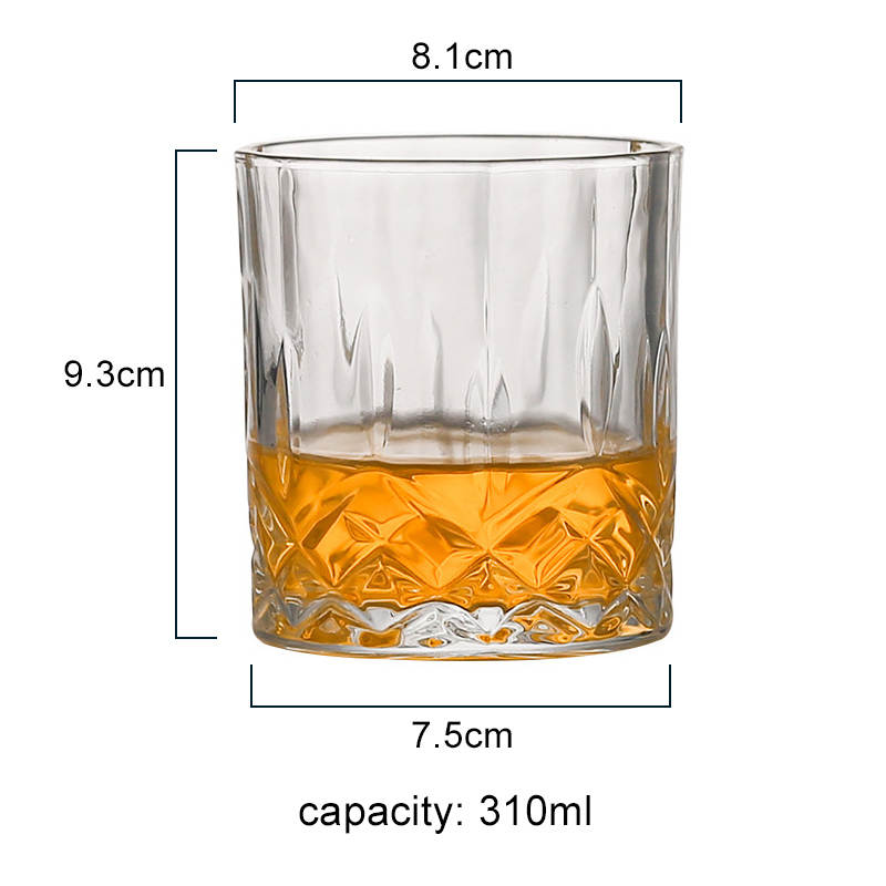 Glasrijk® - Whiskey glazen 310ml - set van 6-Enkelwandige glazen-Glasrijk-Glasrijk